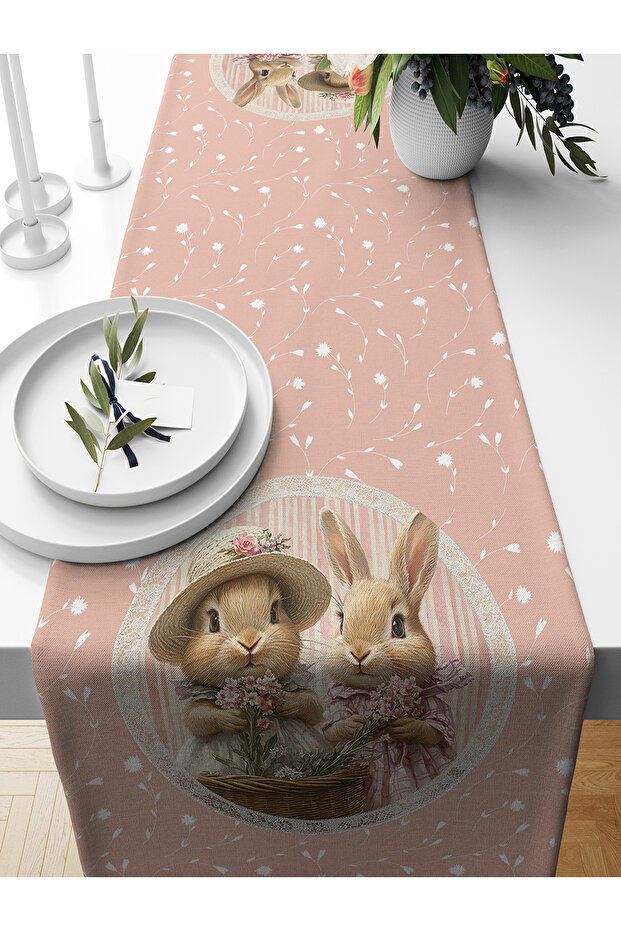 Spring Series 140X40 cm Digital Printed Runner (Spring Easter Easter) - 1