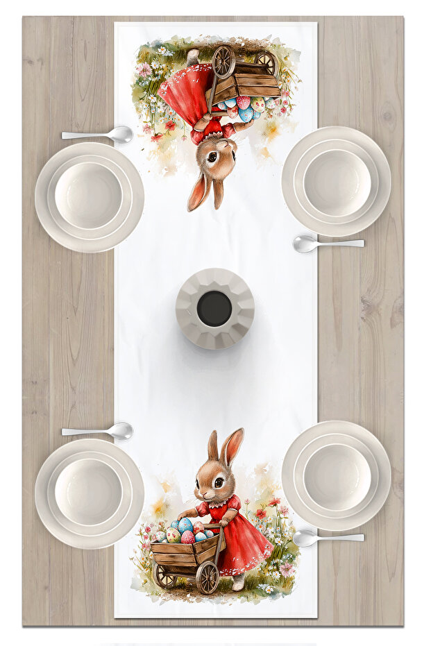 Spring Series 140X40 cm Digital Printed Runner (Spring Easter Easter) - 2