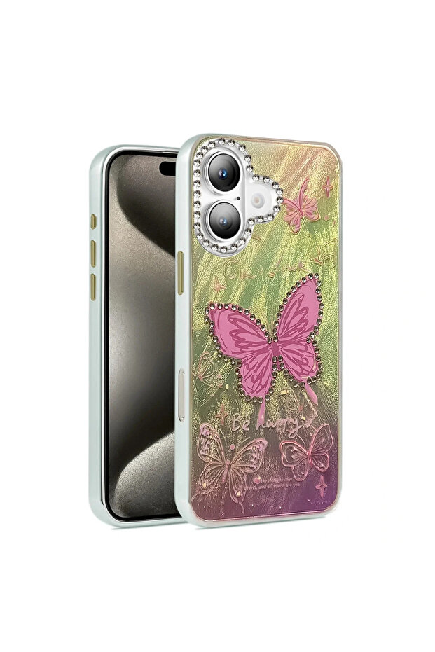 iPhone 16 Case Blade Mirrored Pattern Cover - Pattern 5 - 1