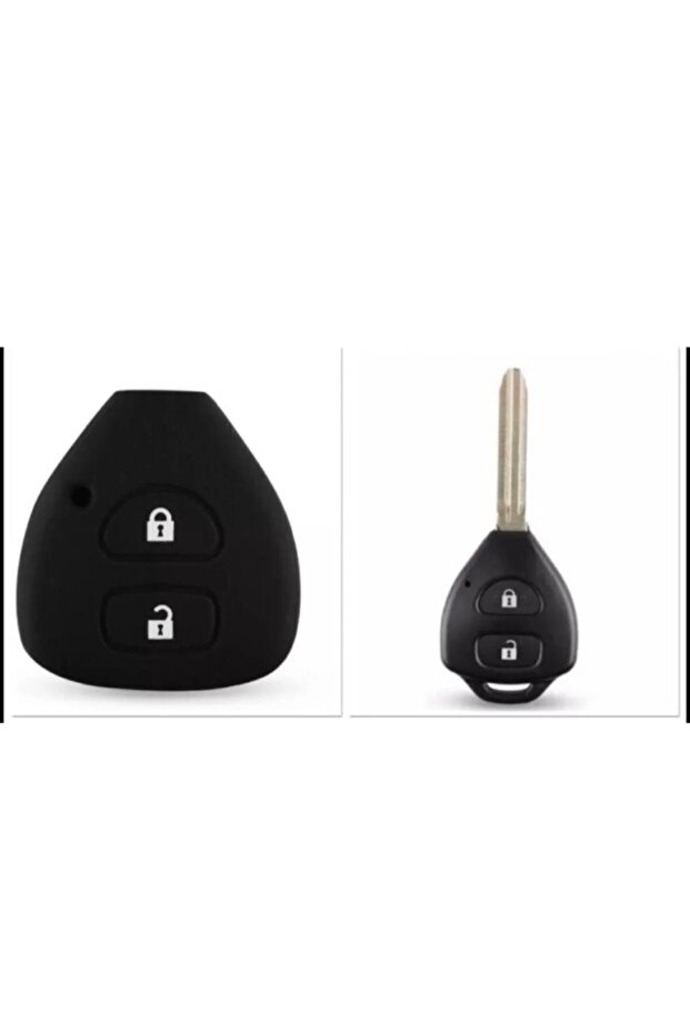 Toyota Corolla Hilux Rav4 Verso Yaris Silicone Key Protection Case with 2 Keys