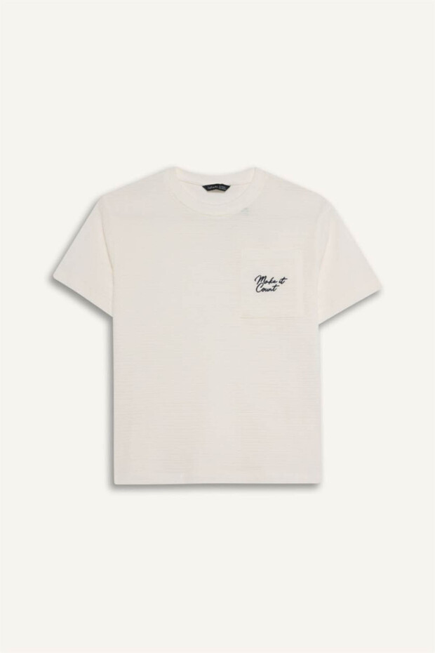 100% Cotton Embroidered T-Shirt for Boys G6737A826Sm