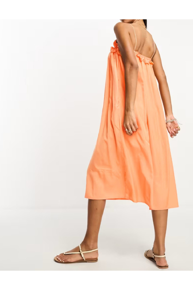 Rochie lunga, Portocaliu - 2