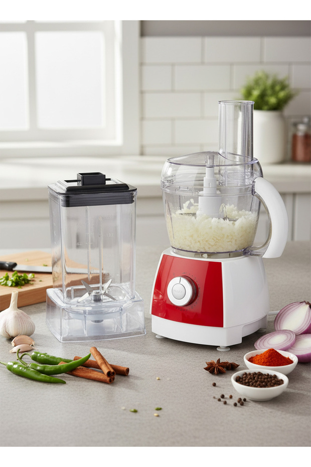 محضرة طعام متعددة الوظائف – تقطيع، فرم، عجن، وخلط 🍴✨ - 3