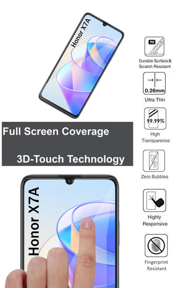واقي شاشة من الزجاج المقوى لهاتف Honor X7a - 4