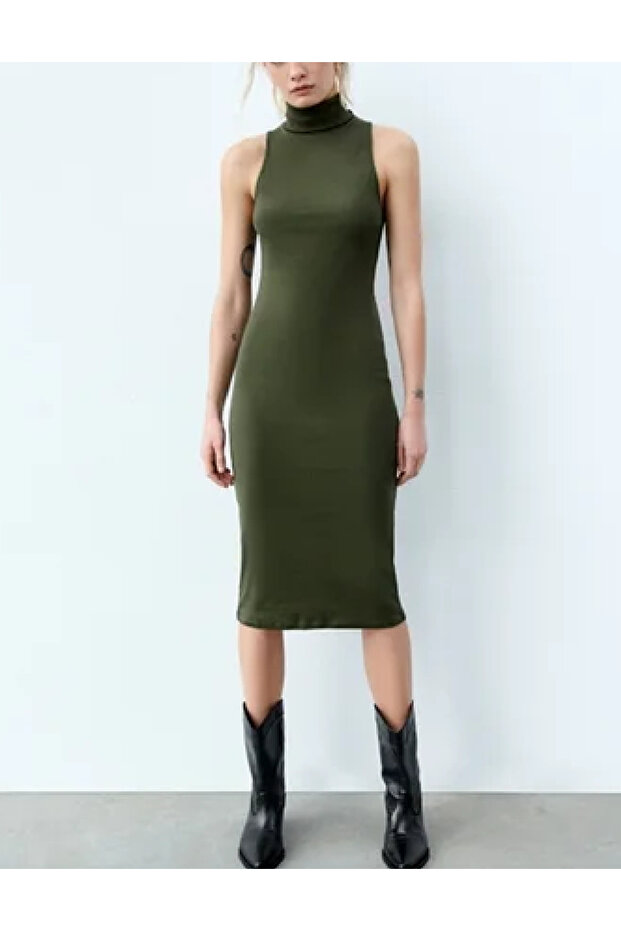 Rochie medie, Verde - 1