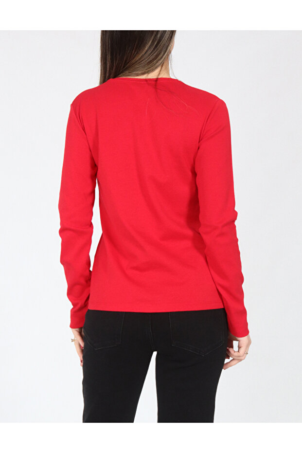 Blouse, Red - 2
