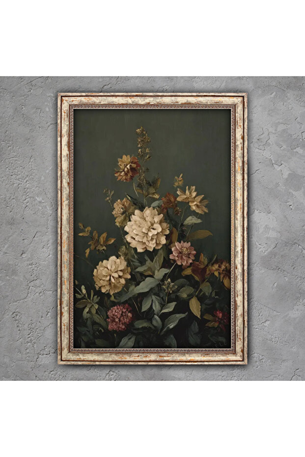 Eskitme Çerçeveli Tablo - 1