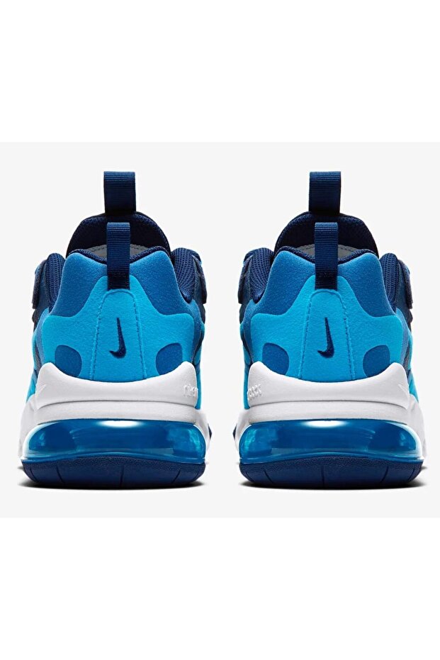 Air Max 270 React Running Shoes Blue Void - 3