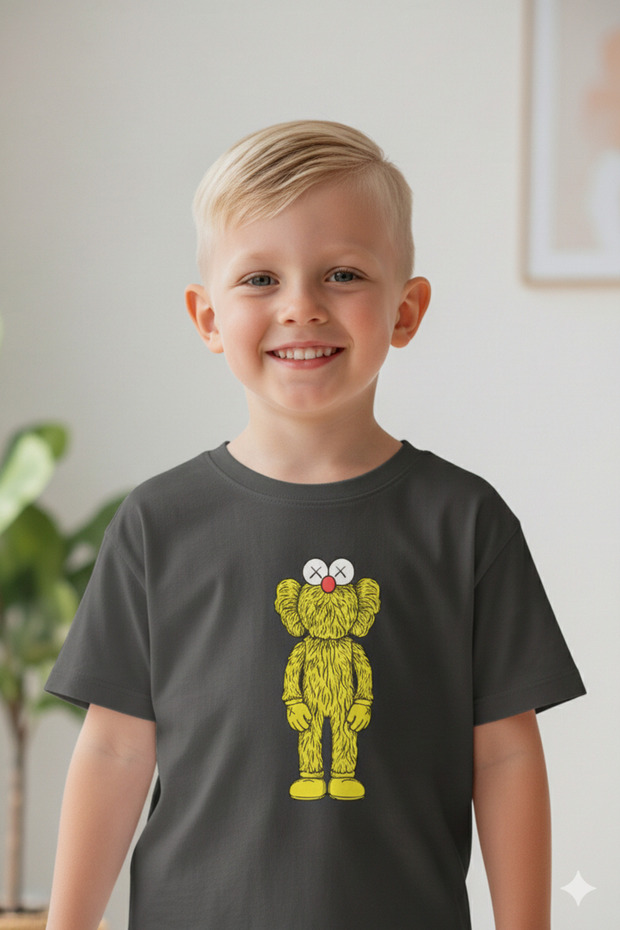 Boy's Cotton Crew Neck Printed T-Shirt