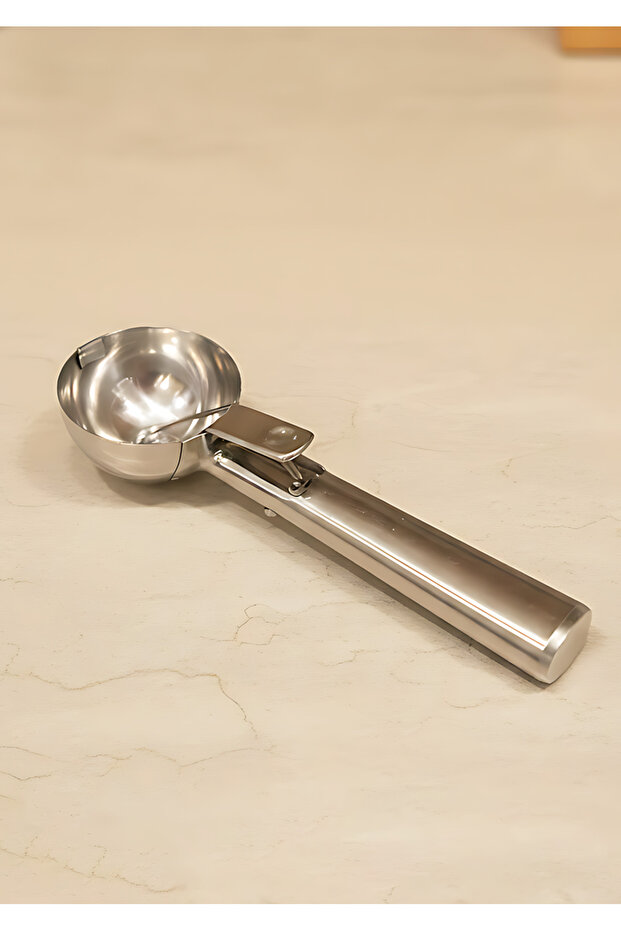 Stainless Steel Ice Cream Scoop,Durable Kitchen Dessert Scoop, Comfortable Handle