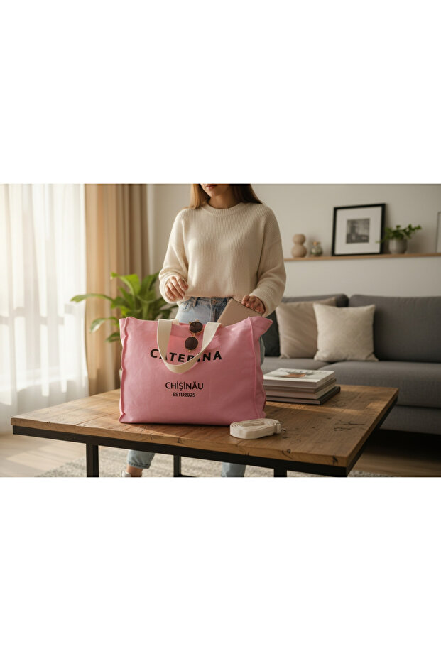 Pink Chisinâu Large Hand and Shoulder Bag