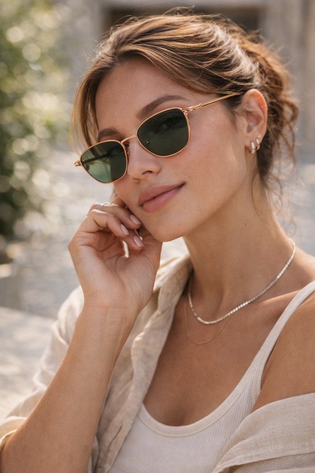 Prime Cateye Metal Women's Sunglasses