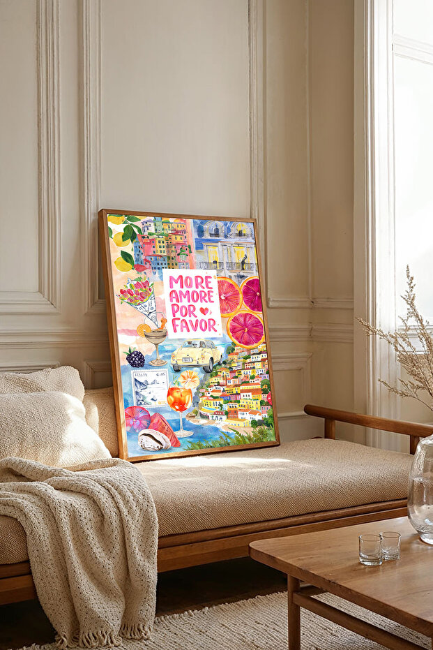 One Piece Wooden Framed Painting Tk3266