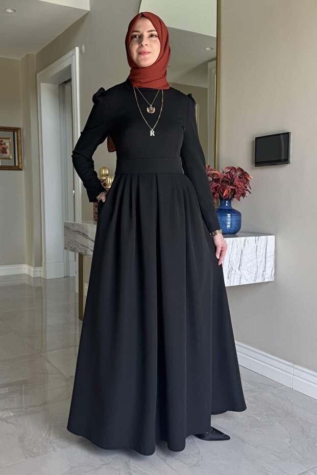 Rose Elbise Siyah - 4