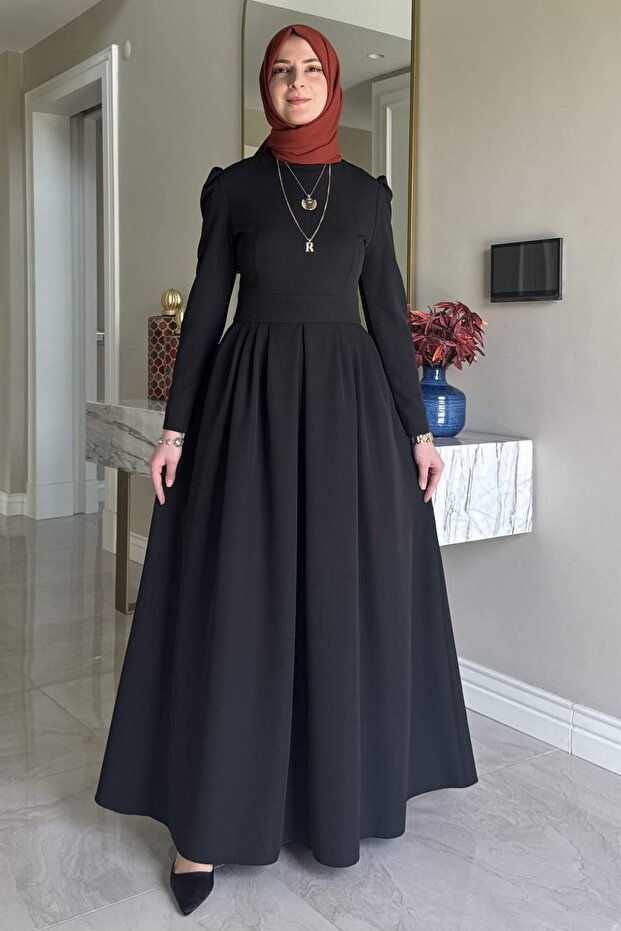 Rose Elbise Siyah - 1