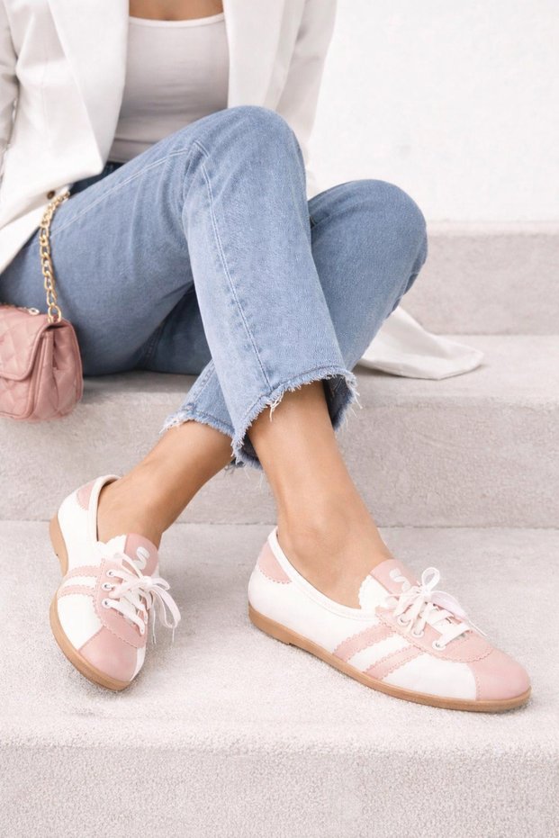 Daily Ballet Flats | Lace-Up Athletic Daily Ballet Flats | Home Office Outdoor Women's Ballet Flats