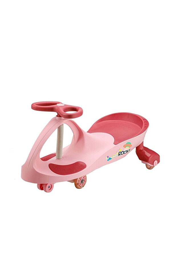 Swing Car With Music Pink/Red