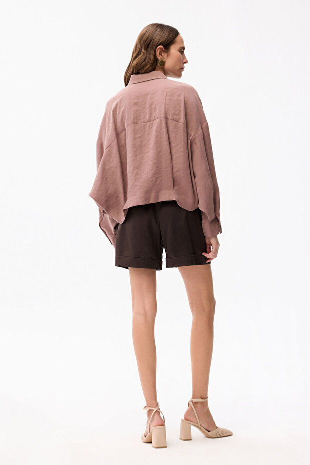 Geniş Kesim Gömlek - 5