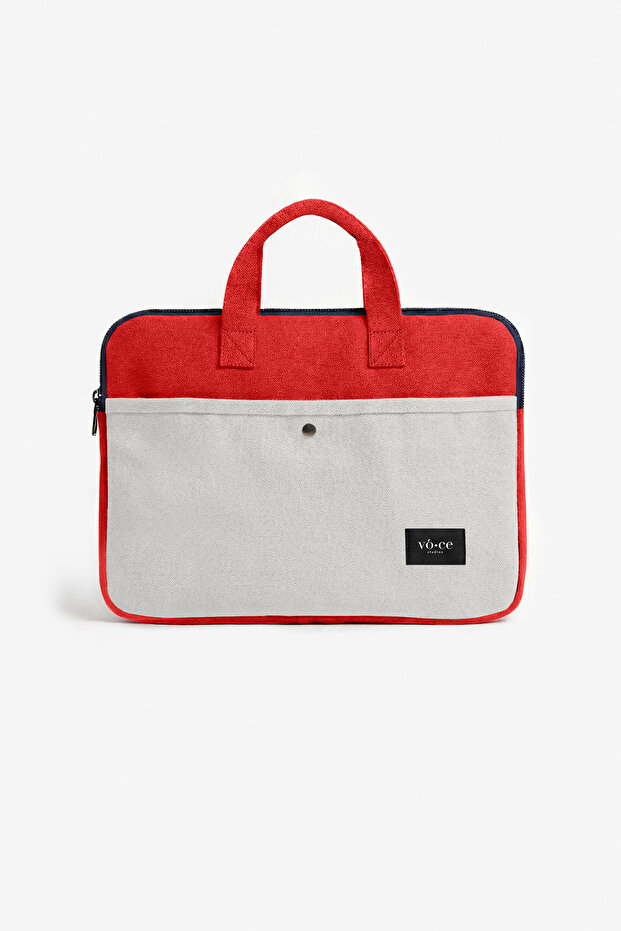 Red Multi Laptop Bag - 1