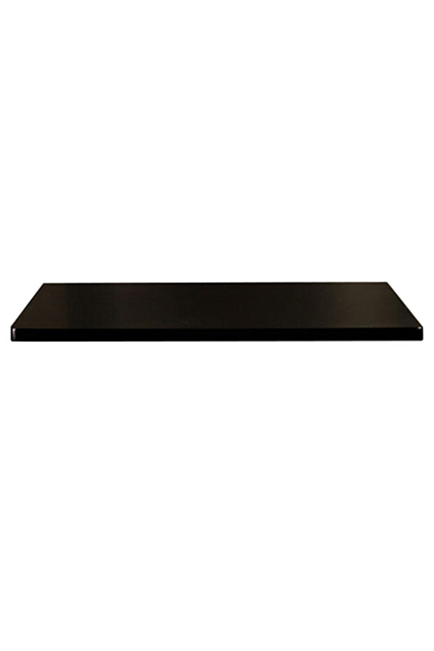 Square Bar Table, Black, Fixed Leg, 105cm - 2