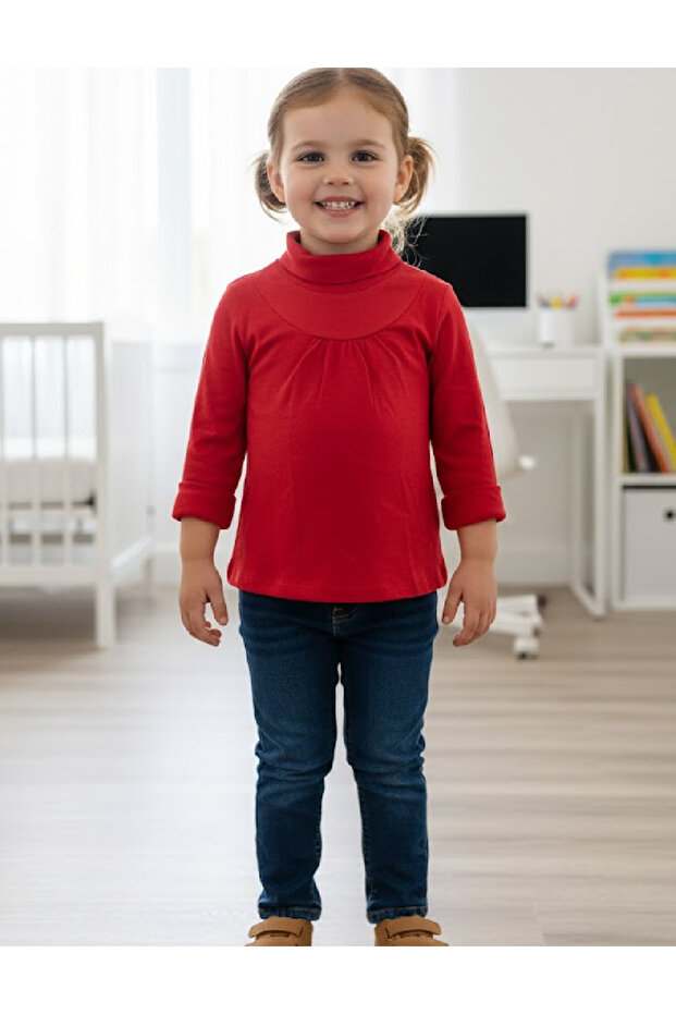 Blouse, Red - 1