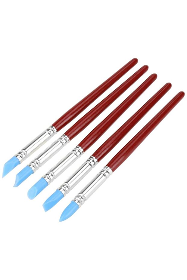 5-Piece Silicone Brush – Pastry Decorating Brush Set Suitable for Food Contact