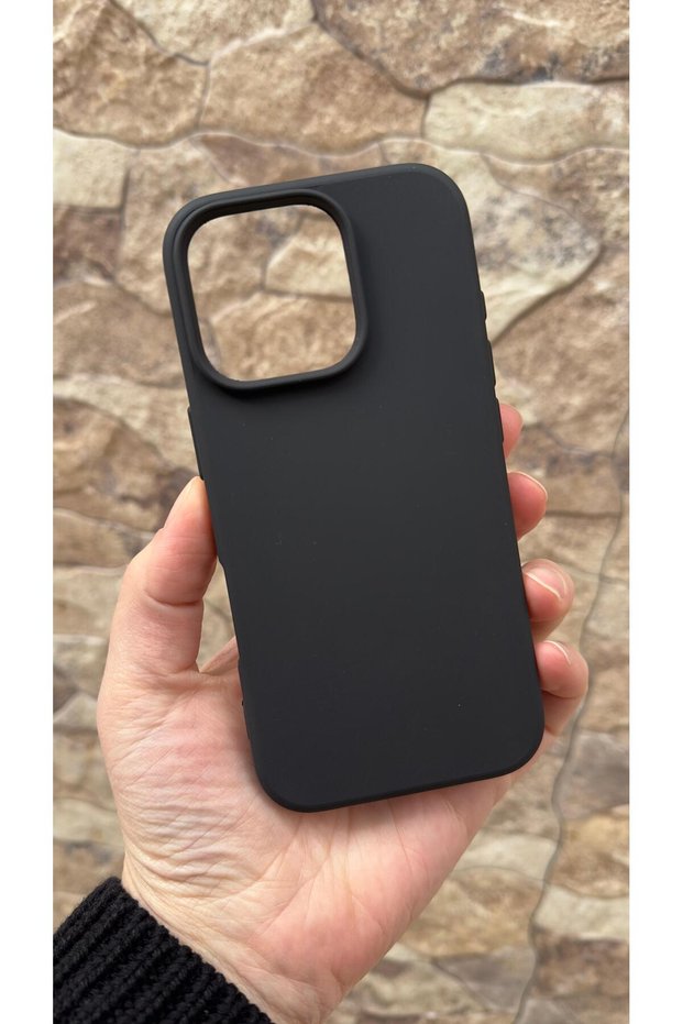 Iphone 16 pro compatible silicone shock absorbing classic protective rubber case