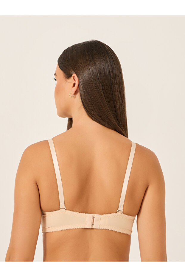 Solid Padded Wired Push Up Bra - 4