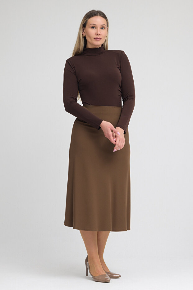 Midi Length A-Line Kiloş Skirt