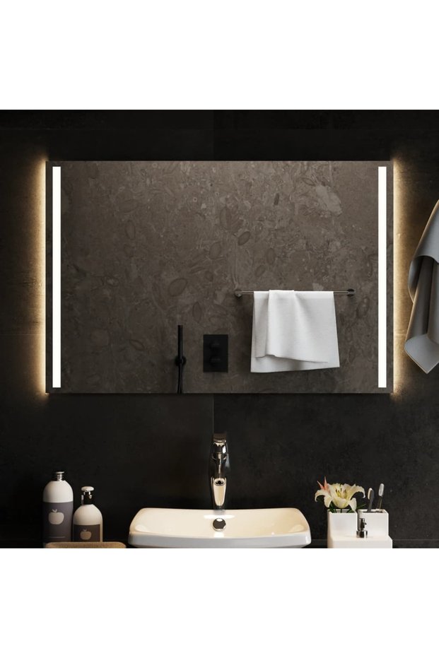 LED bathroom mirror, 90x60 cm