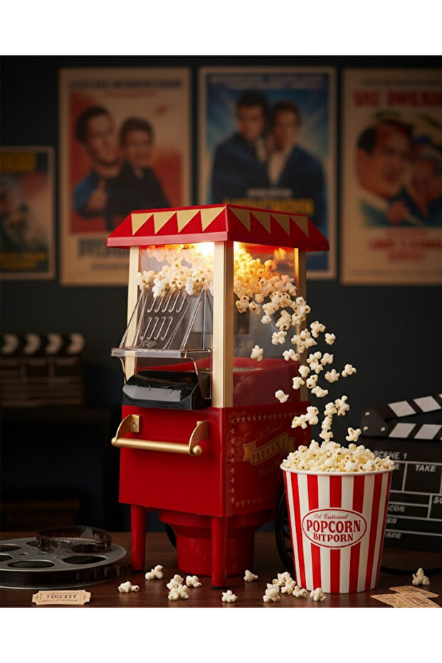 Pg618 Corn Popcorn Machine Red - Lisinya - 1