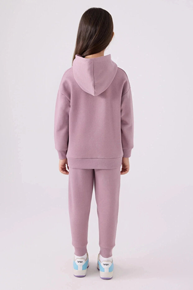 Devojčički roze trenerka set - 5