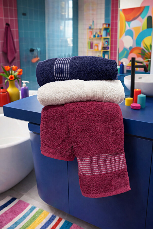 Trio Towel Set - 50 X 85 cm Hand and Face Towel Set - Coast