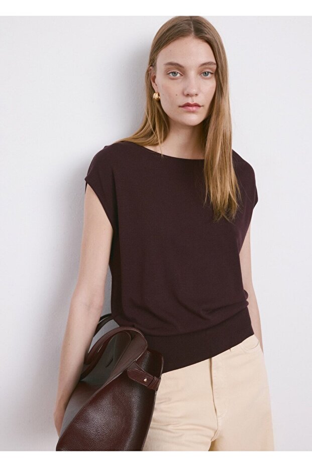 Kısa kollu triko tişört - 1