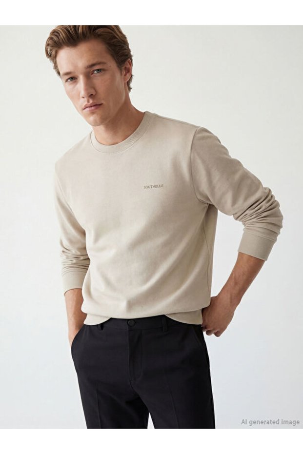 Quality Parts from Çelebi Store Zero Roba Collar Printed Men's Thick Sweatshirt