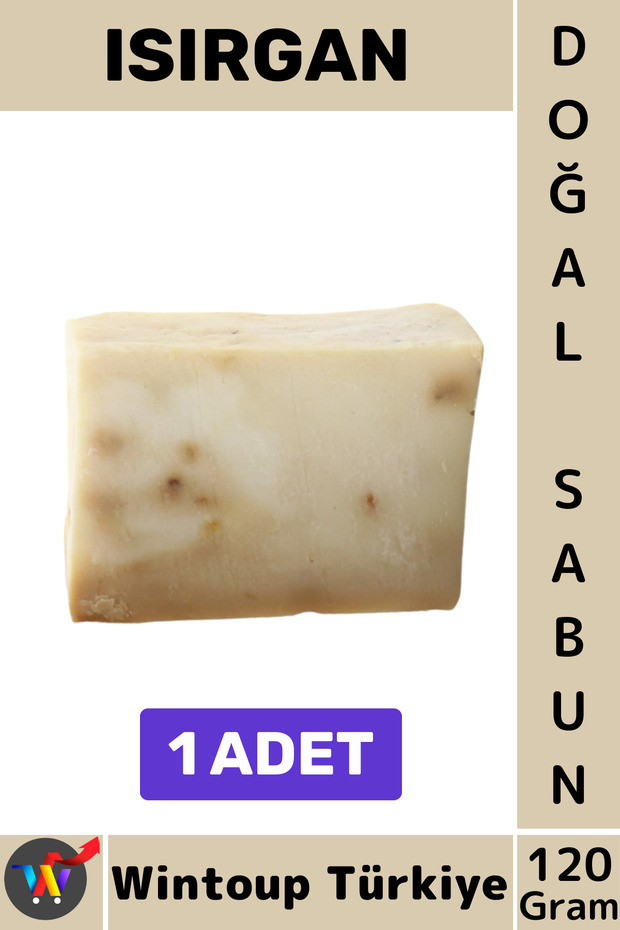 # Solid Soap 100% Natural Herbal Organic Nettle Soap for Hands Face Hair Body Skin 120 Grams
