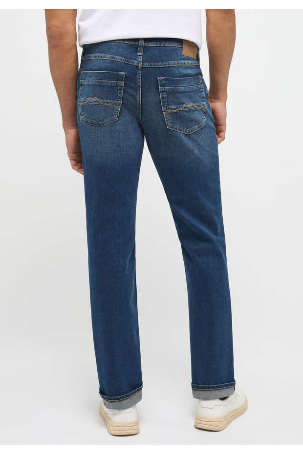 Men's Jeans, Mustang, Washington, Regular Lenght, Cotton, Zipper, 5 Pockets, Blue, 34/30 - 3
