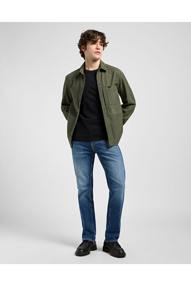 Men's Jeans, Lee, Daren Zip Fly, Regular Lenght, Cotton, Zipper, 5 Pockets, Blue, 33/34 - 6