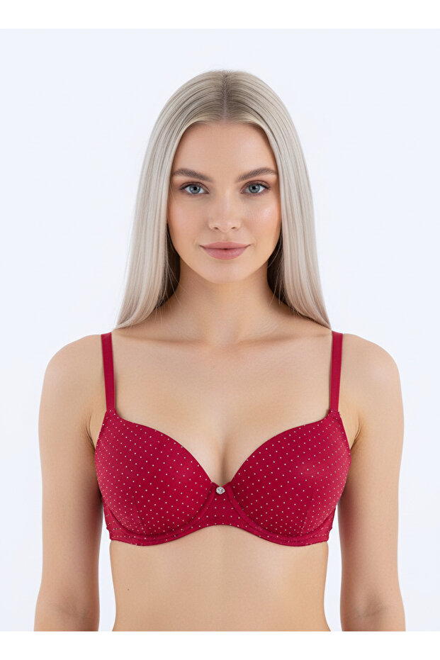 Women's Bra with Stone Detail and Hand Support
