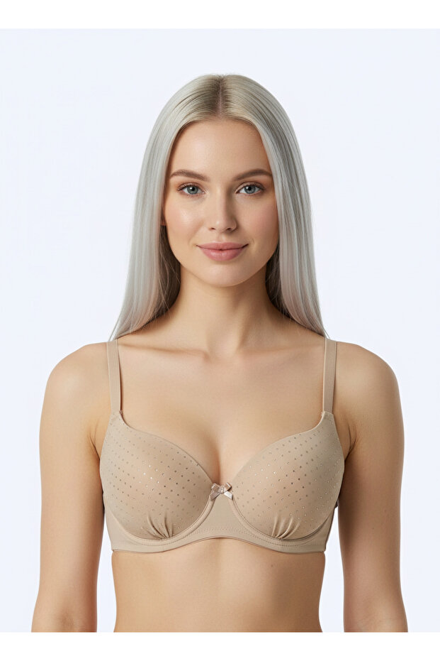 Women's Bra with Stone Detail and Hand Support