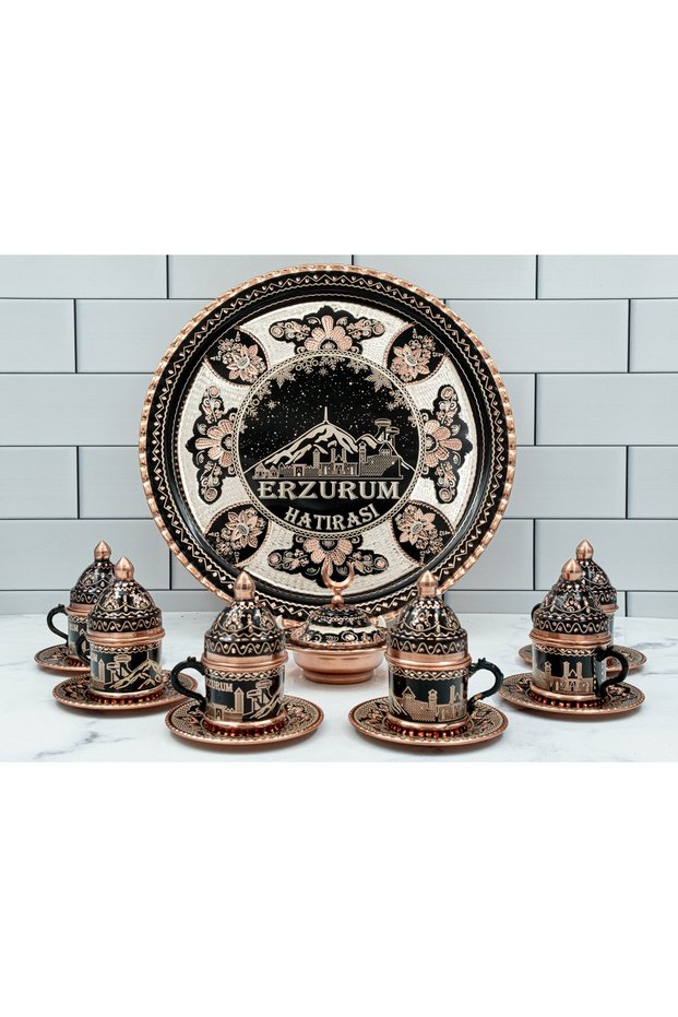 Cup set uzunoglu copper 6-piece cup set pure copper