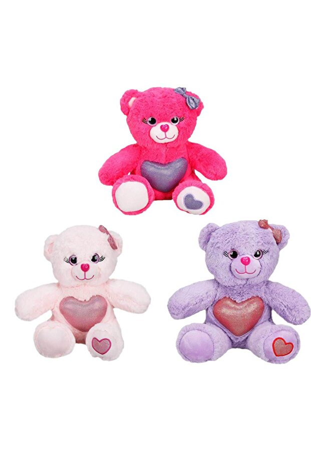 Colorful Cute Plush Teddy Bear 26 Cm. The Price Is for 1 Piece