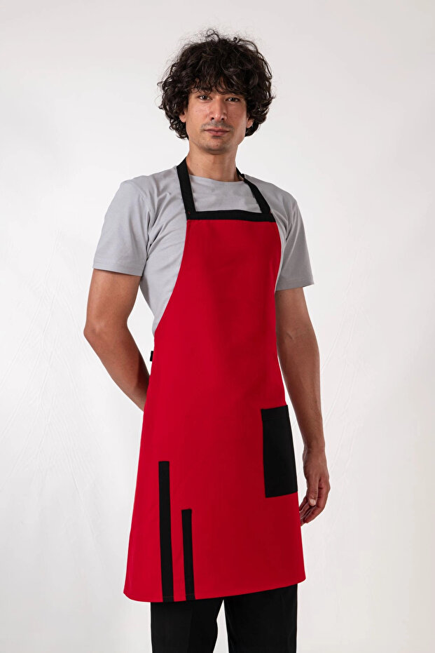 Efes Model Önlük Kırmızı - 5