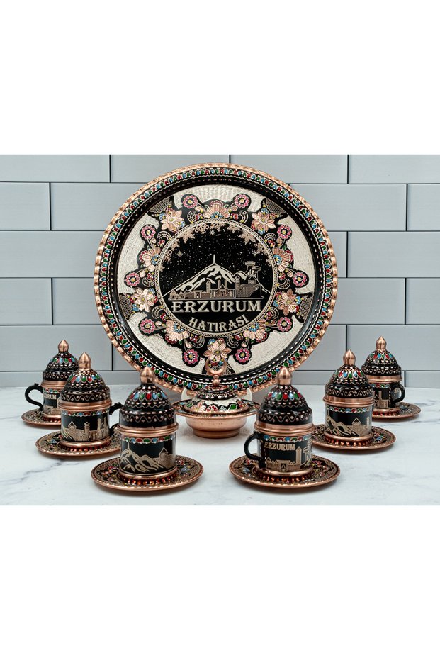 Cup set uzunoglu copper 6-piece cup set pure copper