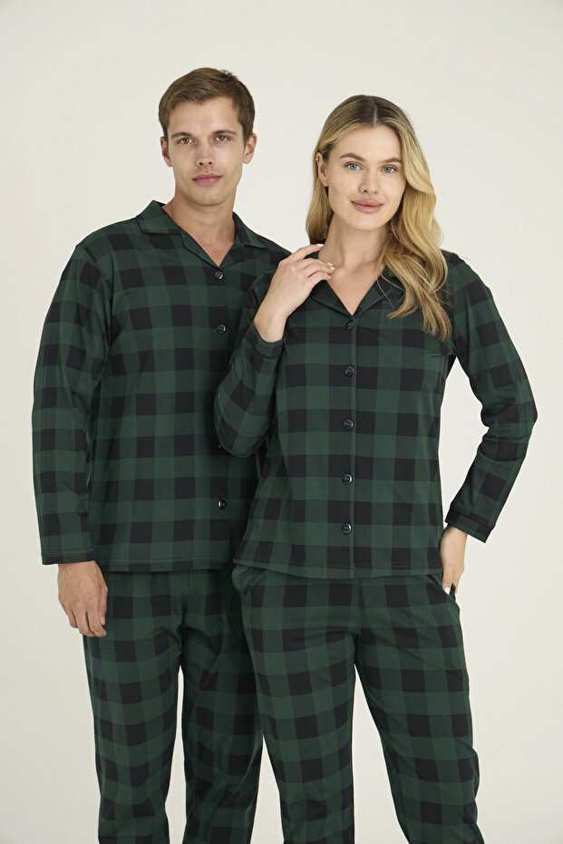 Kocabey 9209-k women's apaj collar pajama set