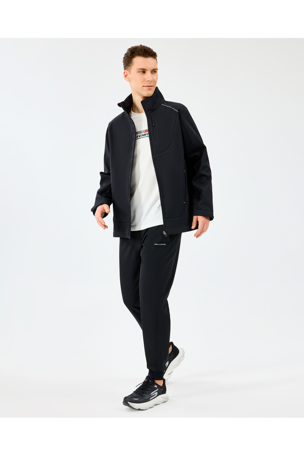 سترة M سوفتشيل الأساسية S2520132 معطف رجالي أسود - 5