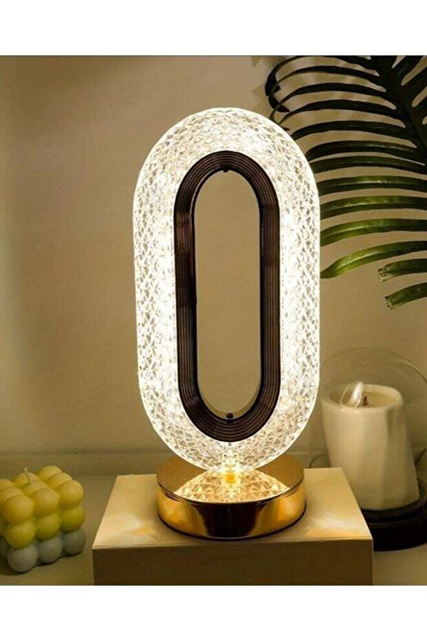 مصباح طاولة كريستالي يعمل باللمس - 1
