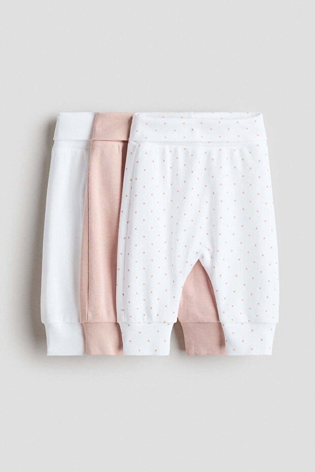 3-pack cotton trousers