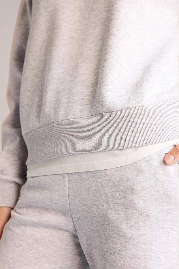 Relax Fıt Basıc Sweatshirt H2149AX25WN - 5