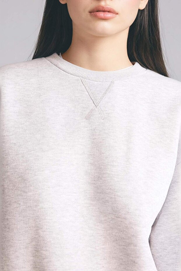 Relax Fıt Basıc Sweatshirt H2149AX25WN - 4